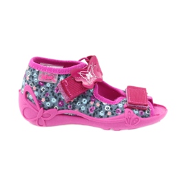 Befado calzado infantil zapatillas sandalias 242p072 gris multicolor rosado