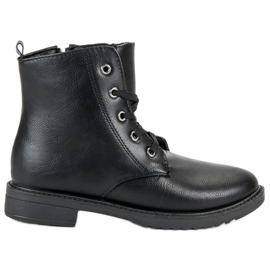 Botas clásicas con cordones negro
