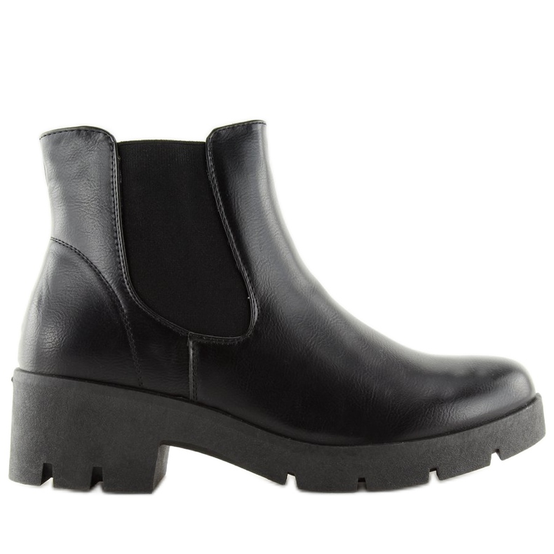 Negro Botas negras para mujer Jodhpur boots 9996-3 Black