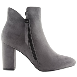 Botas de tacón gris 6900 Grey