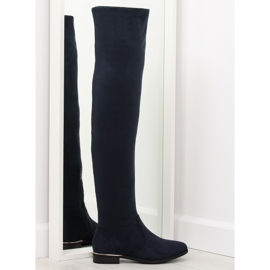 Botas de mujer azul marino hasta el muslo 7570-PG