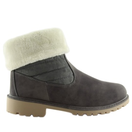 Gris ZY9210 Botas grises con aislamiento grueso