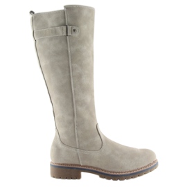 Botas de madera beige GD-WL-07 Beige gris