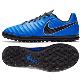 Zapatillas de fútbol Nike Tiempo Legend 7 Club Tf Jr AH7261-400 azul azul