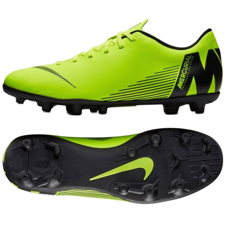 Zapatillas de fútbol Nike Mercurial Vapor 12 Club Mg M AH7378-701 verde verde