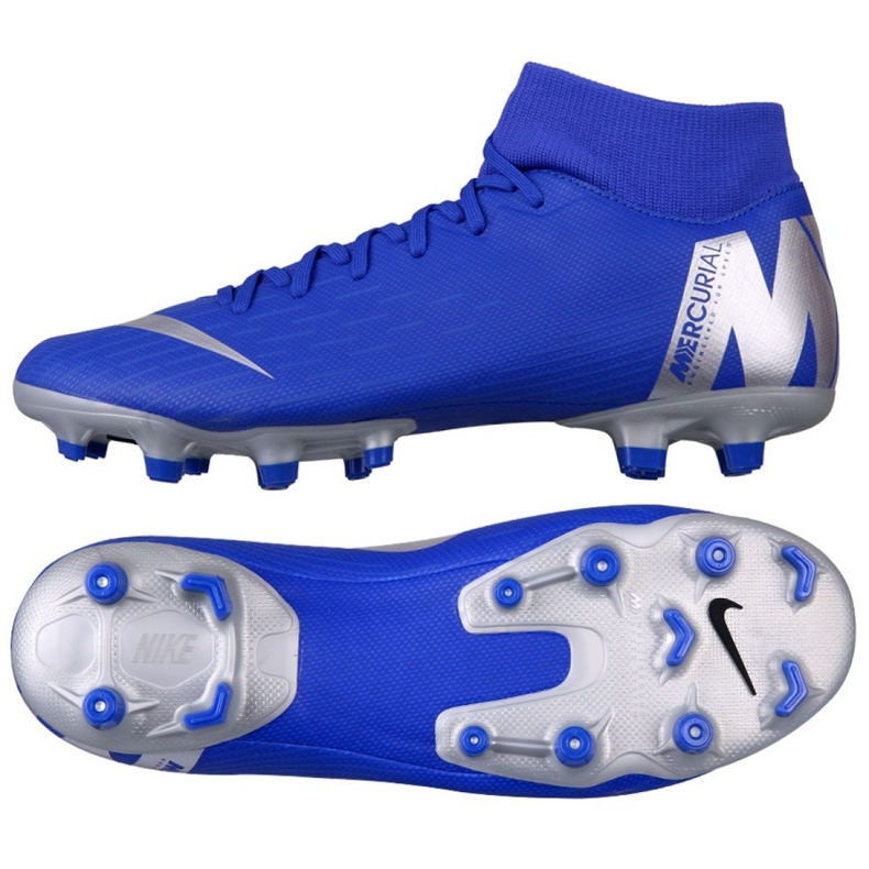Zapatillas de fútbol Nike Mercurial Superfly 6 Academy FG / MG M AH7362-400 multicolor azul