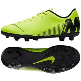 Zapatillas de fútbol Nike Mercurial Vapor 12 Club Mg Jr AH7350-701 multicolor verde