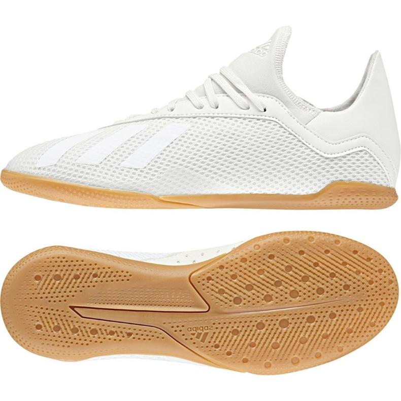 Botas de fútbol Adidas X Tango 18.3 In Jr DB2427 blanco blanco