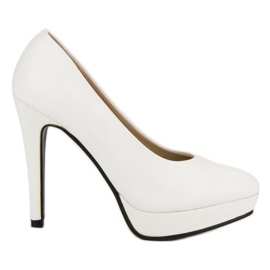 J. Star Sexy tacones en la plataforma blanco