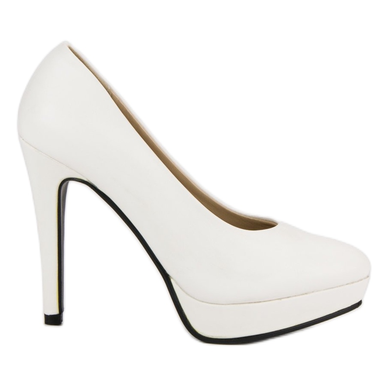 J. Star Sexy tacones en la plataforma blanco