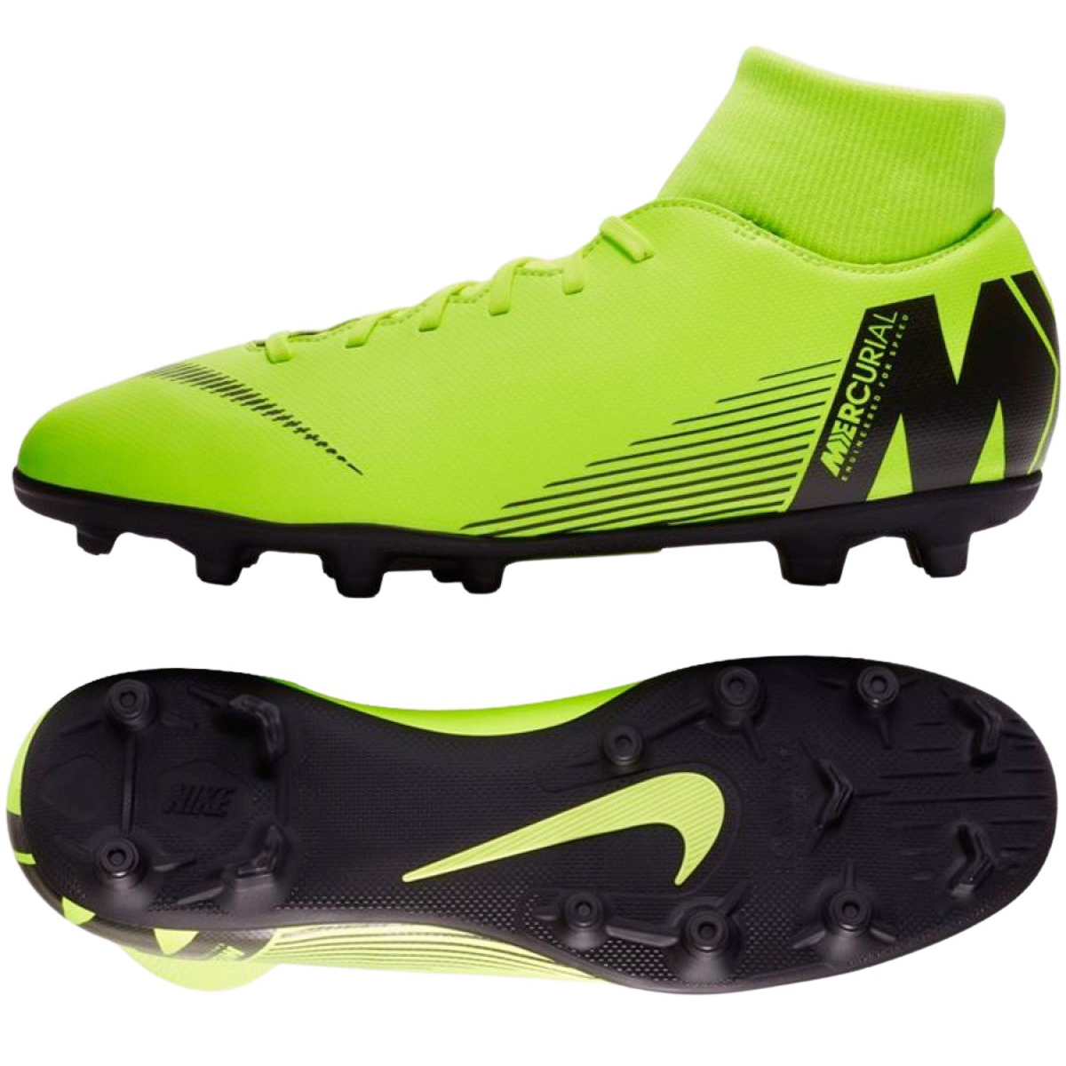 Zapatillas de fútbol Nike Mercurial Superfly 6 Club Mg M AH7363 701 verde verde Zapatillas de fútbol Nike Mercurial Superfly 6 Club Mg M AH7363 701 verde verde