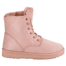 Forever Folie Zapatos cálidos de gamuza rosado