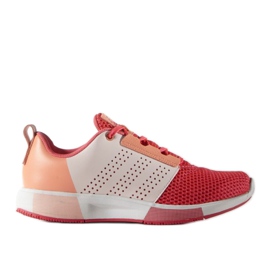 Zapatillas de running adidas madoru 2 W AF5378 blanco naranja rosa