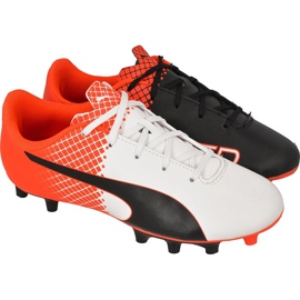 Botas de fútbol Puma evoSPEED 5.5 Tricks Fg Jr 10362903 multicolor rojo