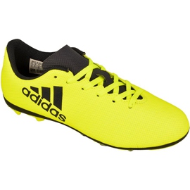 Botas de fútbol adidas X 17.4 FxG Jr S82404 amarillo