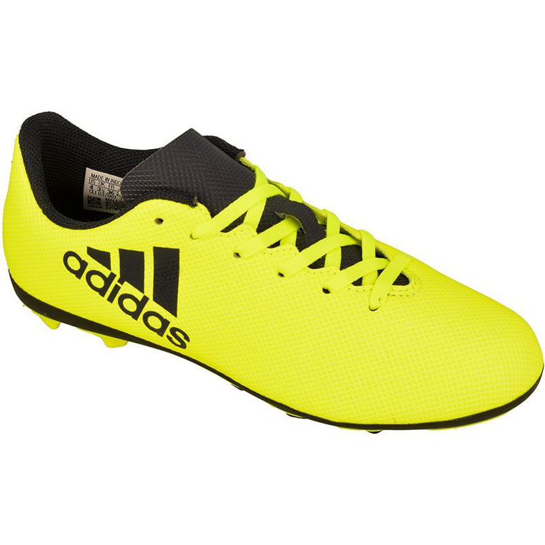 Botas de fútbol adidas X 17.4 FxG Jr S82404 amarillo