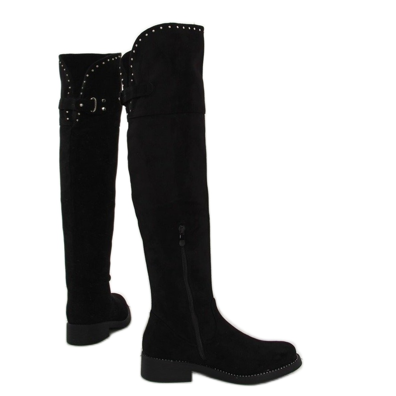 Bota mosquetero negra 7573-PG Black negro