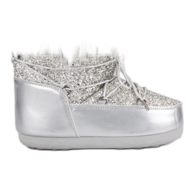 Botas de nieve de moda gris Botas de nieve de moda gris