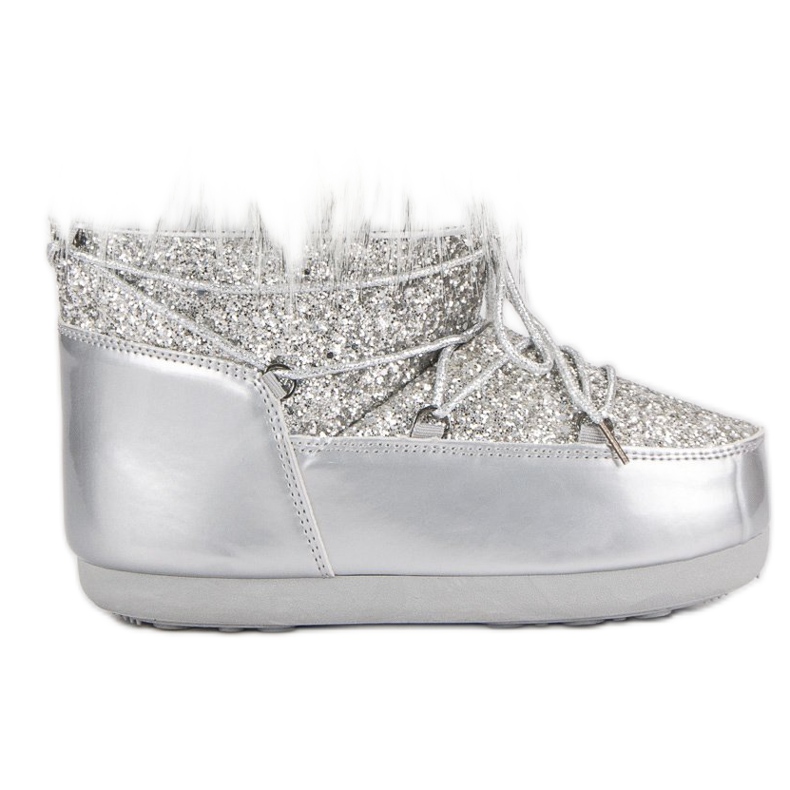 Botas de nieve de moda gris Botas de nieve de moda gris