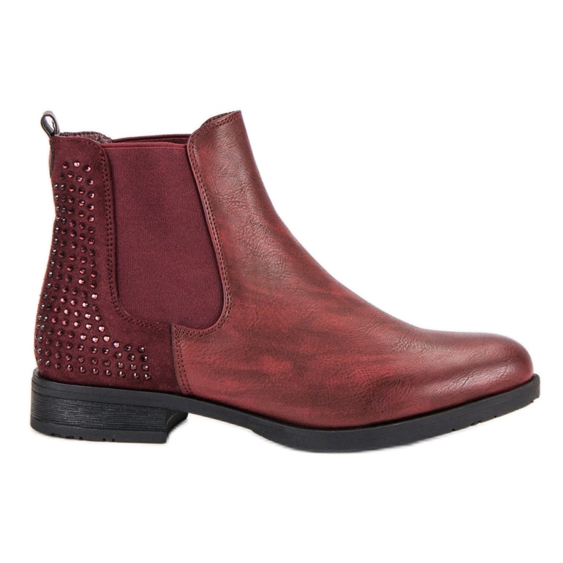 Seastar Botas elegantes botines Jodhpur rojo Seastar Botas elegantes botines Jodhpur rojo