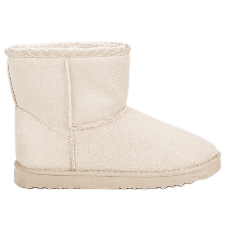 Botas de nieve de gamuza marrón