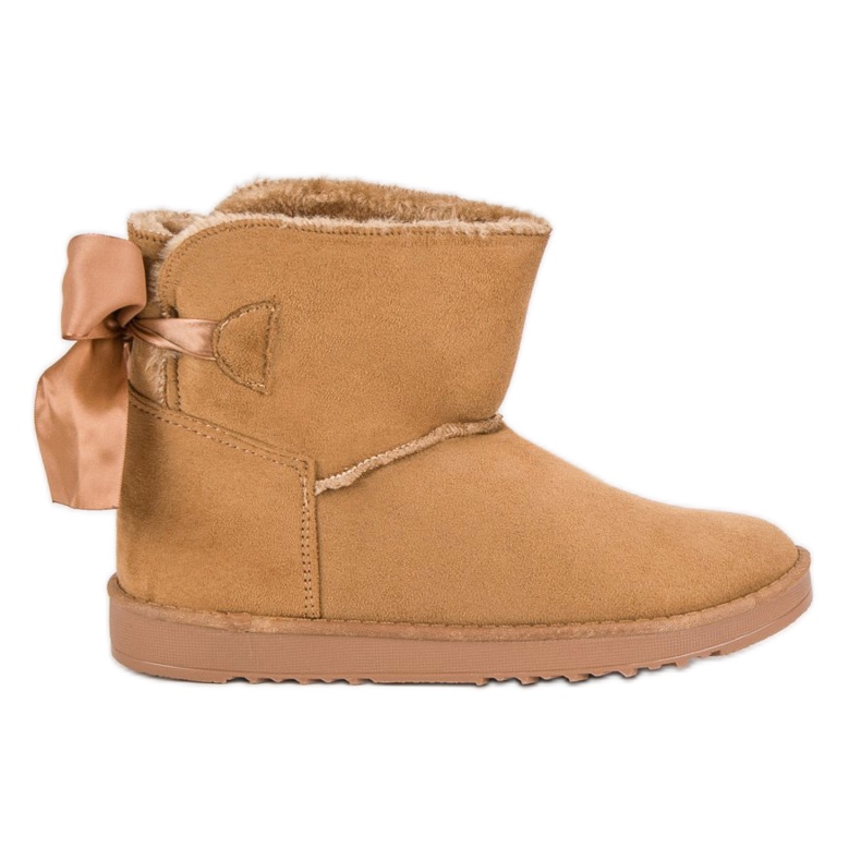 Botas de nieve con vástago enrollable marrón Botas de nieve con vástago enrollable marrón