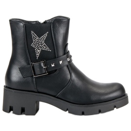 Groto Gogo Botas de rock en la plataforma negro