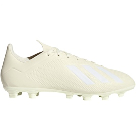 Botas de fútbol adidas X 18.4 Fg M DB2187 beige blanco