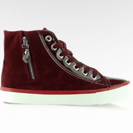 Zapatillas de terciopelo de BKA-88 Wine Red II-GAT rojo Zapatillas de terciopelo de BKA-88 Wine Red II-GAT rojo