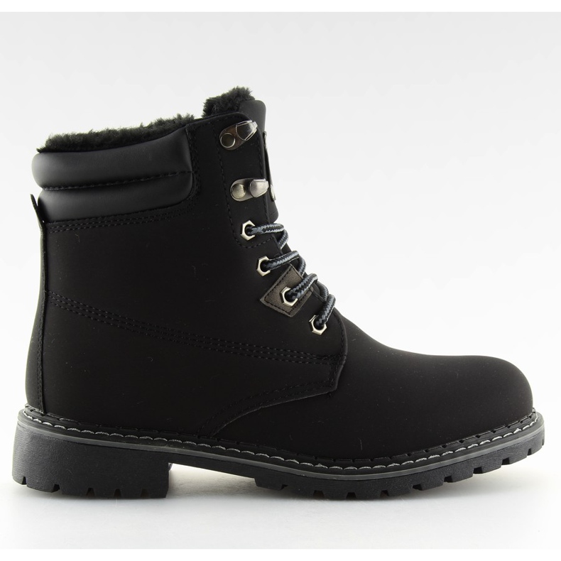Botas negras de madera con aislamiento BB2022-KB Black negro