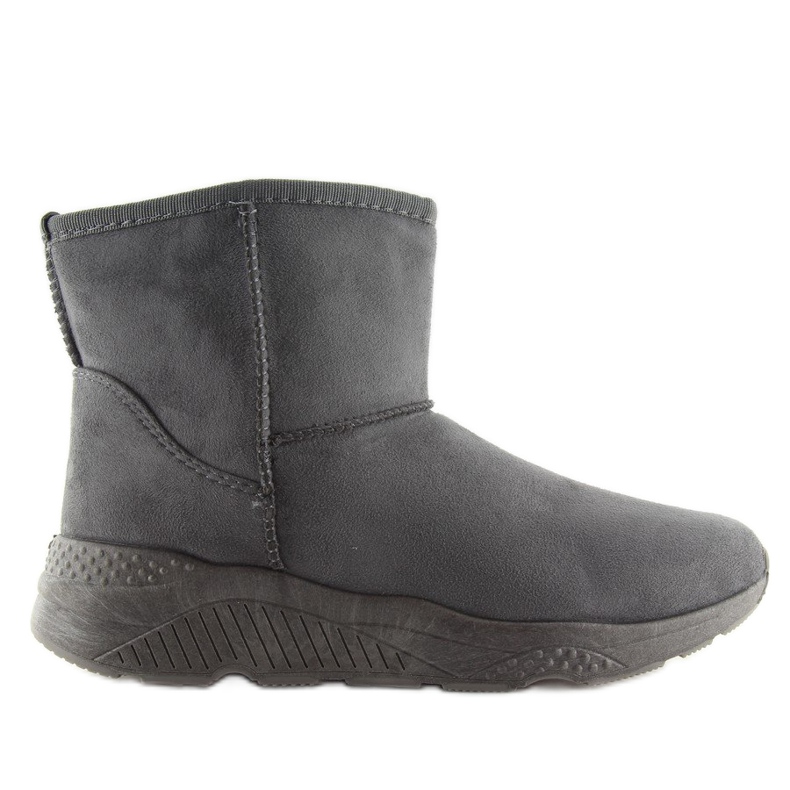 Gris Botas de nieve grises para mujer D009 Gris