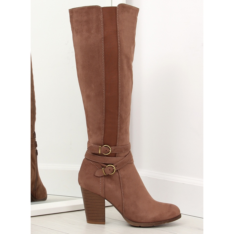 Tacones altos marrón 103-GG caqui II-GAT