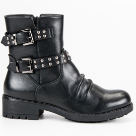 J. Star Botas de rock de moda negro