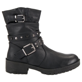 J. Star Botas de rock de moda negro