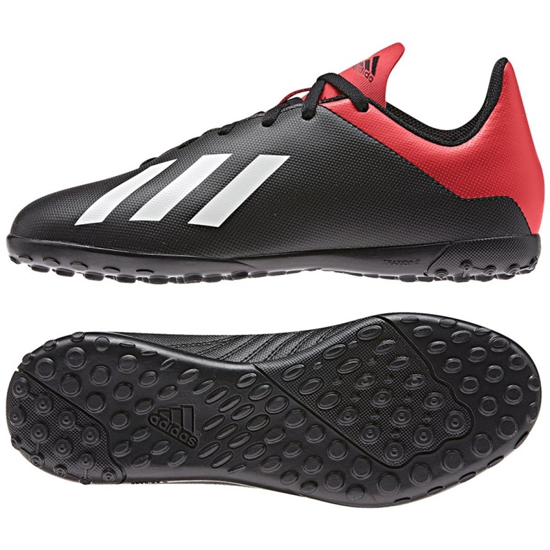 Botas de fútbol adidas X 18.4 Tf Jr BB9416 negro negro