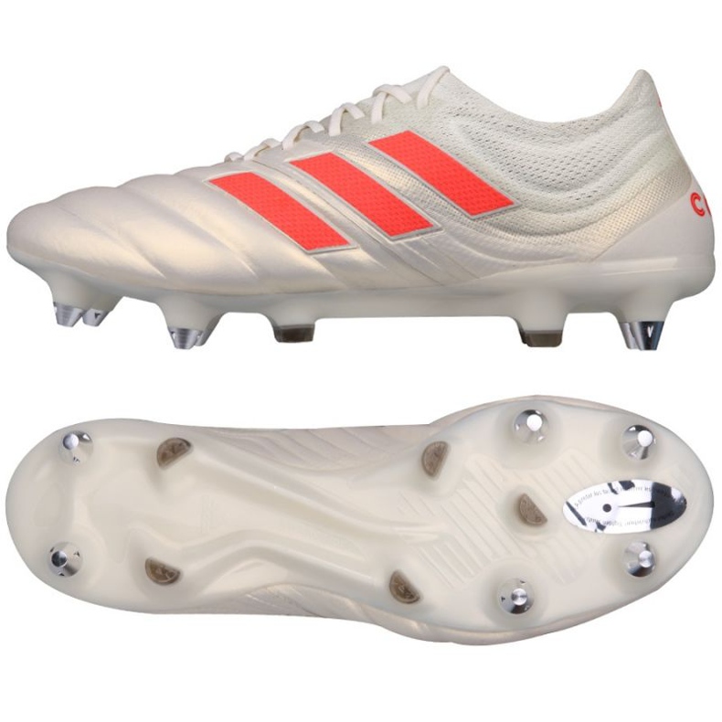 Botas de fútbol adidas Copa 19.1 SG M F36075 plata