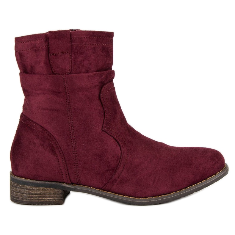Nio Nio Botas burdeos rojo