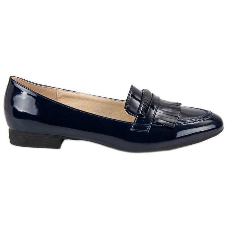 Mocasines lacados azul