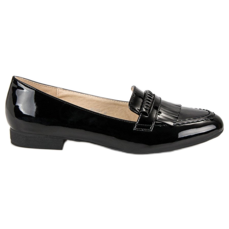 Mocasines lacados negro