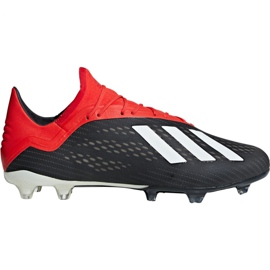 Botas de fútbol adidas X 18.2 Fg M BB9362 negro negro Botas de fútbol adidas X 18.2 Fg M BB9362 negro negro