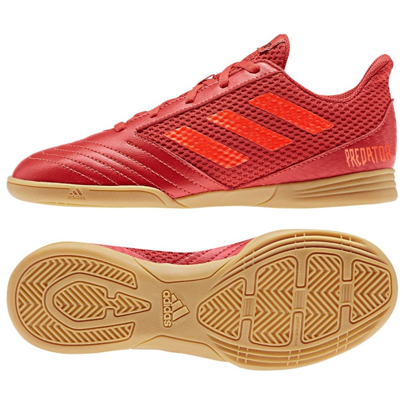 Zapatos de interior adidas Predator 19.4 En Sala Jr CM8552 multicolor rojo Zapatos de interior adidas Predator 19.4 En Sala Jr CM8552 multicolor rojo