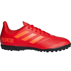 Botas de fútbol adidas Predator 19.4 Tf Jr CM8557 multicolor rojo