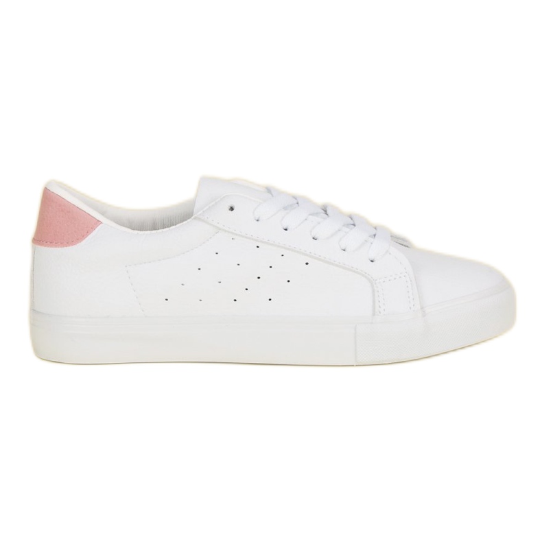 Zapatos deportivos blancos rosado