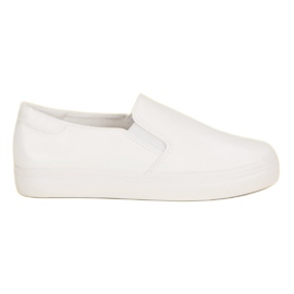 Zapatillas sin cordones blancas blanco