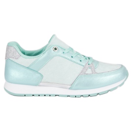 Calzado deportivo con cordones blanco gris verde