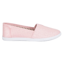 Comer Slipons cómodos rosado
