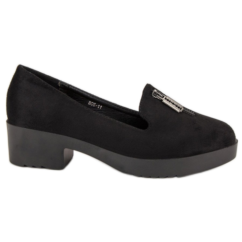 Comer Bombas con Cremallera Decorativa negro
