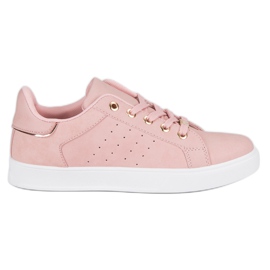 Zapatos deportivos rosas rosado