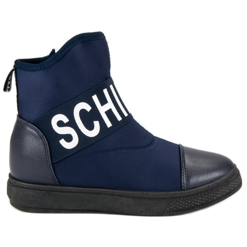 Bestelle Zapatillas altas de moda blanco azul marino