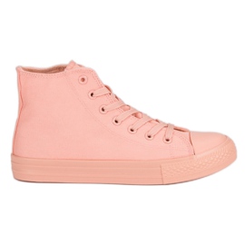 Zapatillas altas rosa